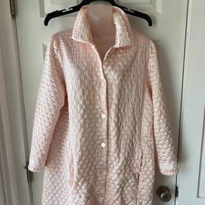 Oscar de la Renta Pink Quilted Vintage Robe